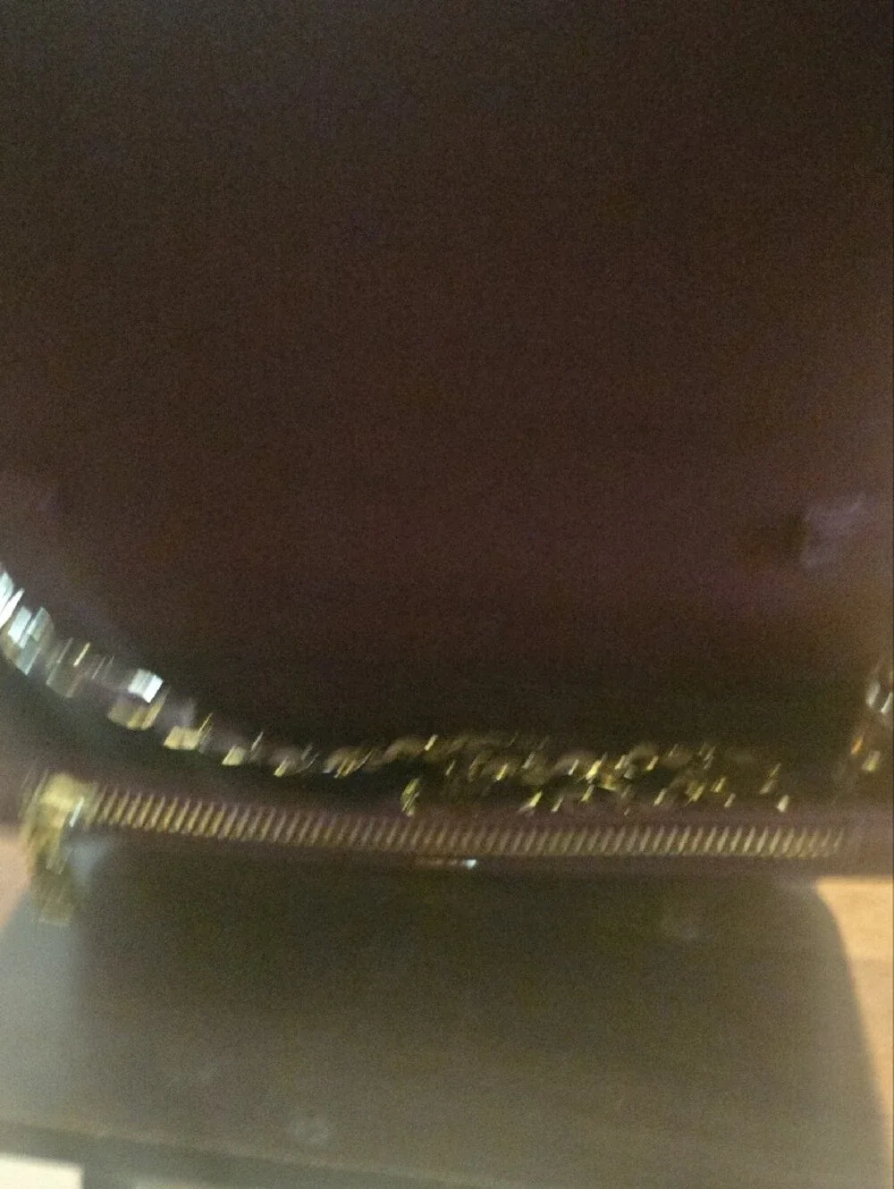 bebe Quilted Clutch in Plum with Gold Plate